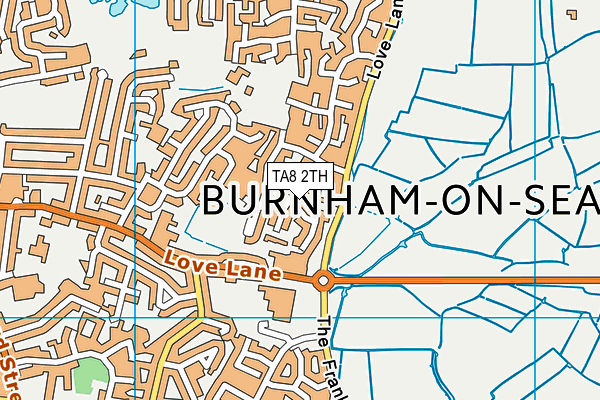 TA8 2TH map - OS VectorMap District (Ordnance Survey)