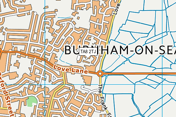 TA8 2TJ map - OS VectorMap District (Ordnance Survey)