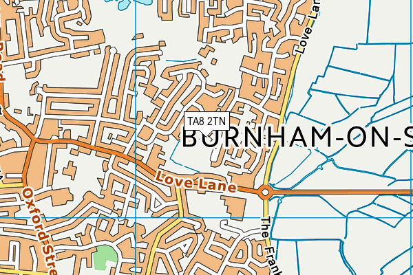 TA8 2TN map - OS VectorMap District (Ordnance Survey)