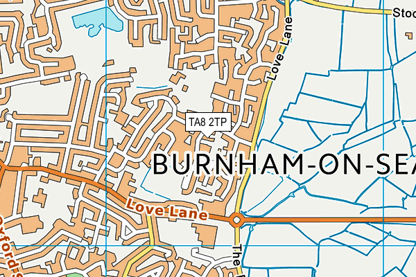 TA8 2TP map - OS VectorMap District (Ordnance Survey)