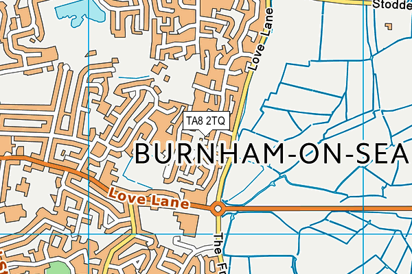 TA8 2TQ map - OS VectorMap District (Ordnance Survey)