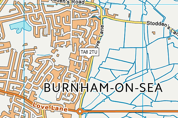 TA8 2TU map - OS VectorMap District (Ordnance Survey)