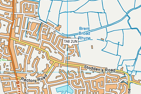 TA8 2UN map - OS VectorMap District (Ordnance Survey)