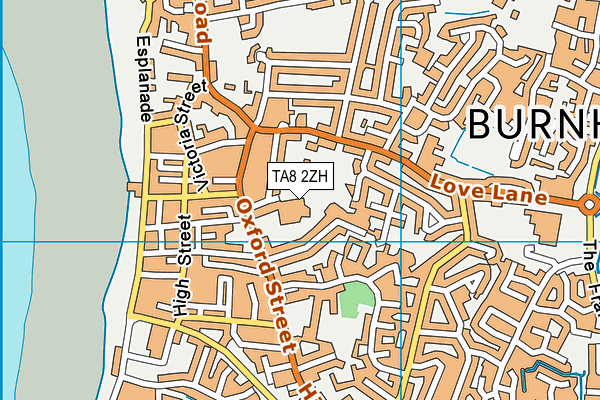 TA8 2ZH map - OS VectorMap District (Ordnance Survey)