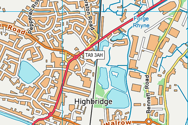 TA9 3AH map - OS VectorMap District (Ordnance Survey)