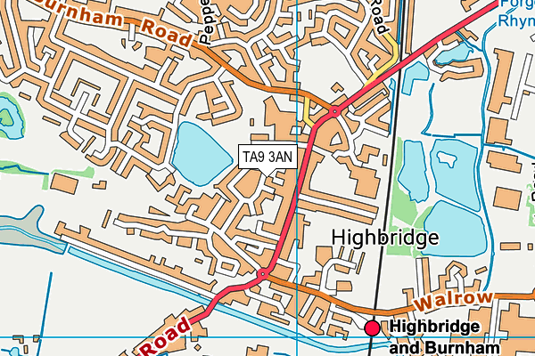 TA9 3AN map - OS VectorMap District (Ordnance Survey)