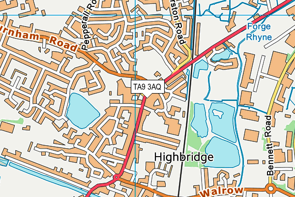 TA9 3AQ map - OS VectorMap District (Ordnance Survey)