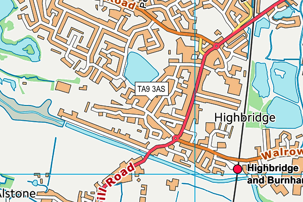 TA9 3AS map - OS VectorMap District (Ordnance Survey)