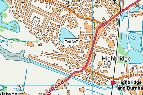 TA9 3AT map - OS VectorMap District (Ordnance Survey)