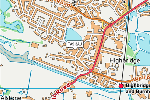 TA9 3AU map - OS VectorMap District (Ordnance Survey)