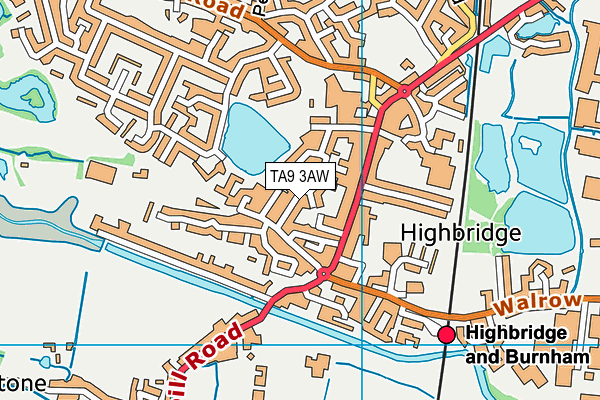 TA9 3AW map - OS VectorMap District (Ordnance Survey)