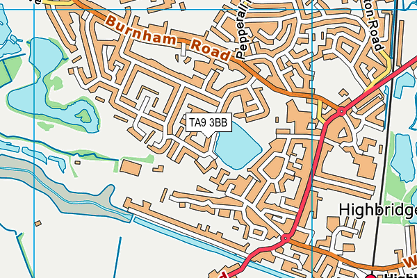 TA9 3BB map - OS VectorMap District (Ordnance Survey)