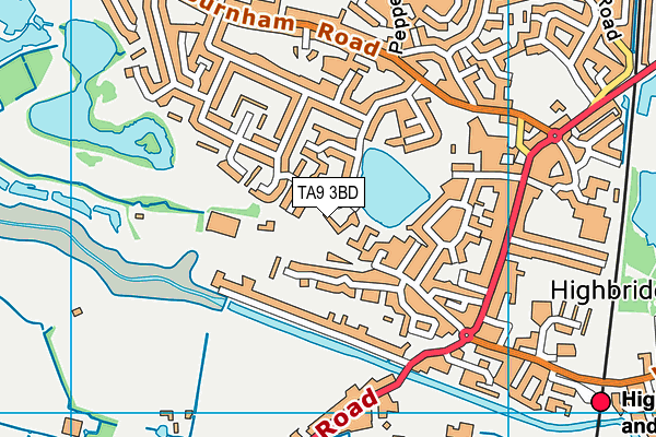 TA9 3BD map - OS VectorMap District (Ordnance Survey)