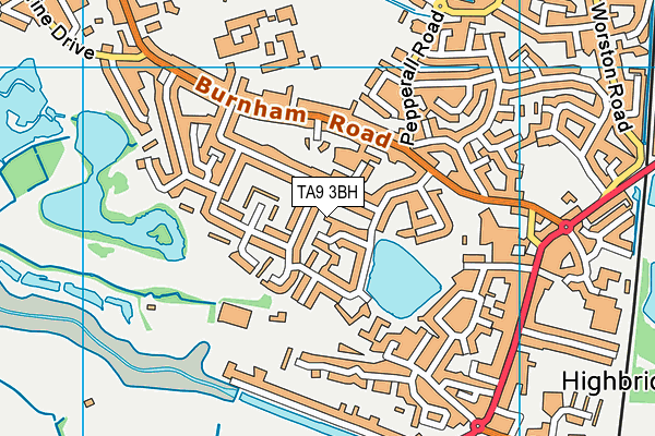 TA9 3BH map - OS VectorMap District (Ordnance Survey)