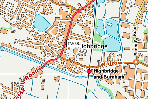 TA9 3BJ map - OS VectorMap District (Ordnance Survey)