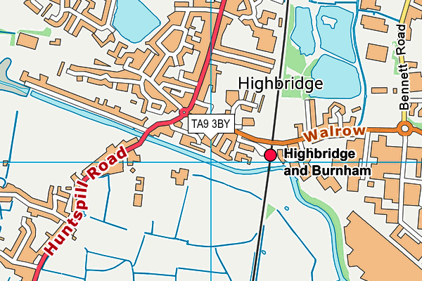 TA9 3BY map - OS VectorMap District (Ordnance Survey)