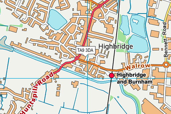 TA9 3DA map - OS VectorMap District (Ordnance Survey)