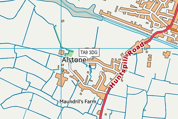 TA9 3DG map - OS VectorMap District (Ordnance Survey)