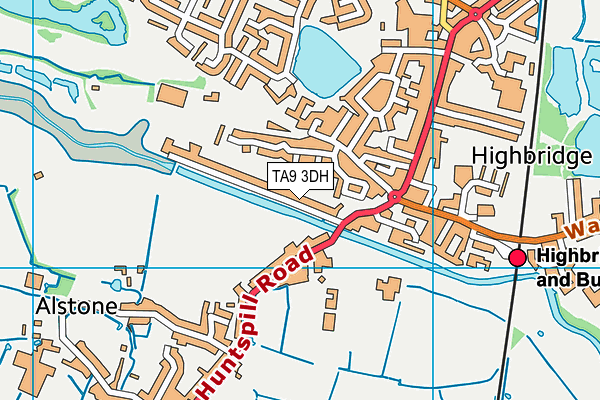 TA9 3DH map - OS VectorMap District (Ordnance Survey)