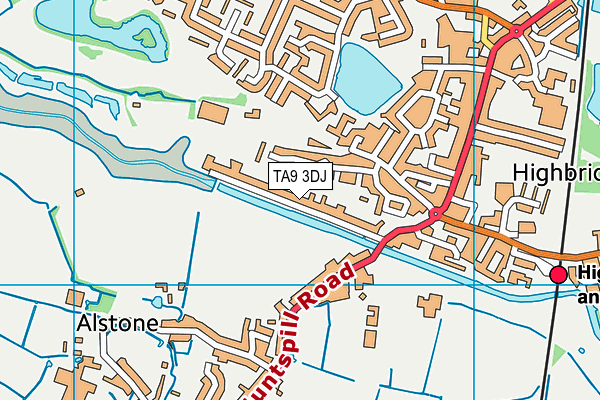 TA9 3DJ map - OS VectorMap District (Ordnance Survey)