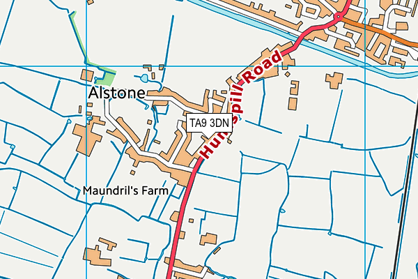 TA9 3DN map - OS VectorMap District (Ordnance Survey)