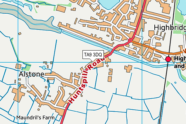 TA9 3DQ map - OS VectorMap District (Ordnance Survey)