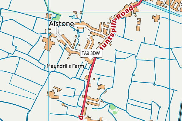 TA9 3DW map - OS VectorMap District (Ordnance Survey)