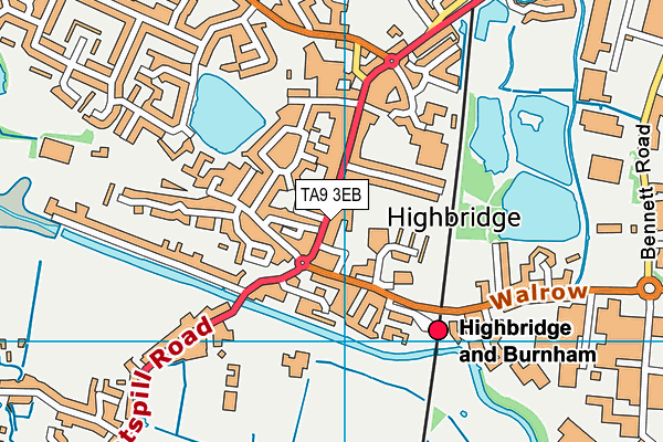 TA9 3EB map - OS VectorMap District (Ordnance Survey)