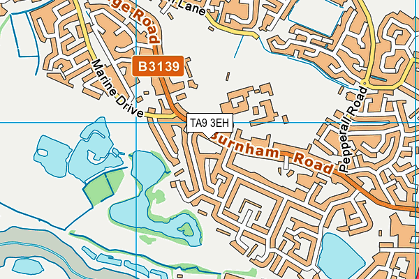 TA9 3EH map - OS VectorMap District (Ordnance Survey)