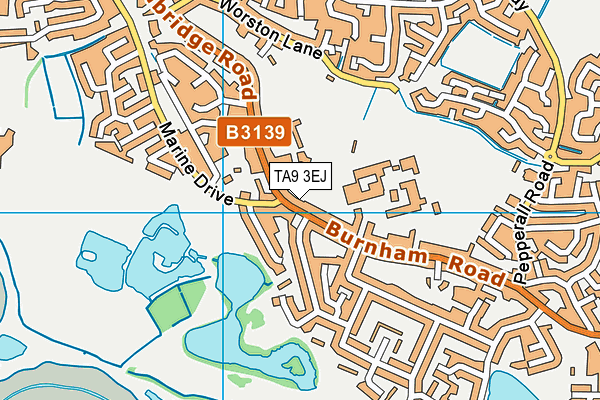 TA9 3EJ map - OS VectorMap District (Ordnance Survey)