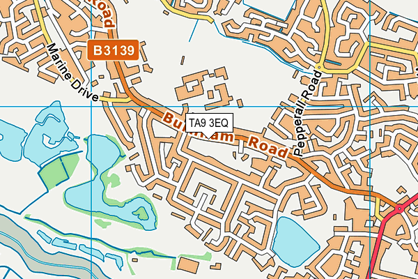 TA9 3EQ map - OS VectorMap District (Ordnance Survey)