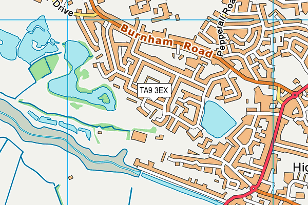 TA9 3EX map - OS VectorMap District (Ordnance Survey)
