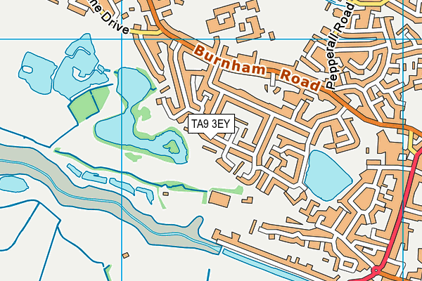 TA9 3EY map - OS VectorMap District (Ordnance Survey)