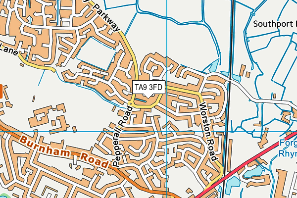 TA9 3FD map - OS VectorMap District (Ordnance Survey)