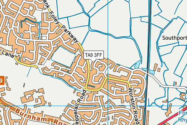 TA9 3FF map - OS VectorMap District (Ordnance Survey)