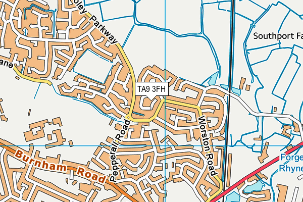 TA9 3FH map - OS VectorMap District (Ordnance Survey)