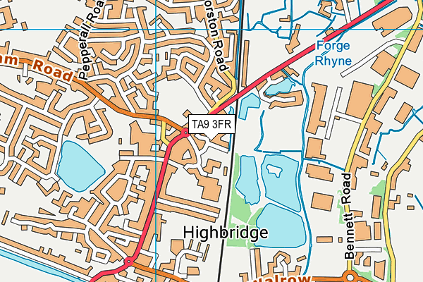 TA9 3FR map - OS VectorMap District (Ordnance Survey)