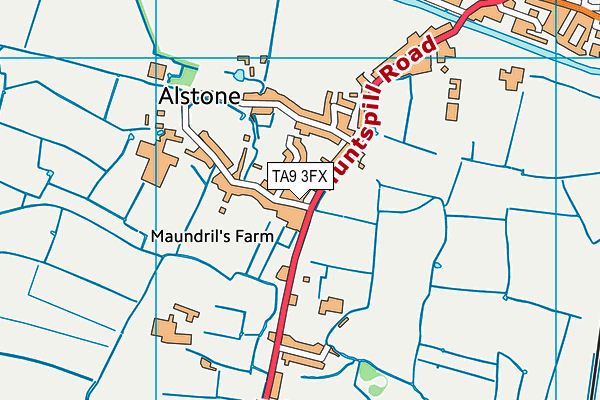 TA9 3FX map - OS VectorMap District (Ordnance Survey)