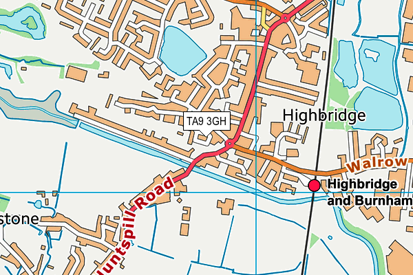 TA9 3GH map - OS VectorMap District (Ordnance Survey)