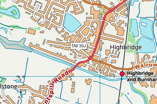 TA9 3GJ map - OS VectorMap District (Ordnance Survey)