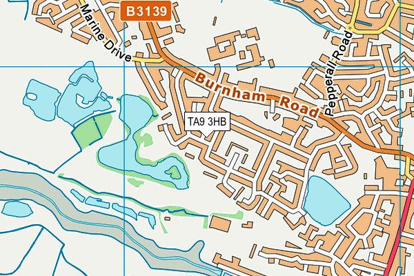 TA9 3HB map - OS VectorMap District (Ordnance Survey)