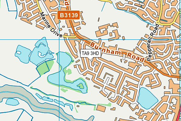 TA9 3HD map - OS VectorMap District (Ordnance Survey)