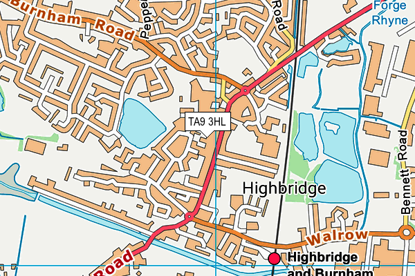 TA9 3HL map - OS VectorMap District (Ordnance Survey)