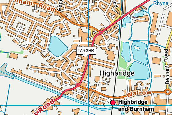 TA9 3HR map - OS VectorMap District (Ordnance Survey)