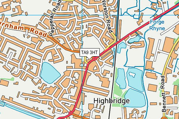 TA9 3HT map - OS VectorMap District (Ordnance Survey)