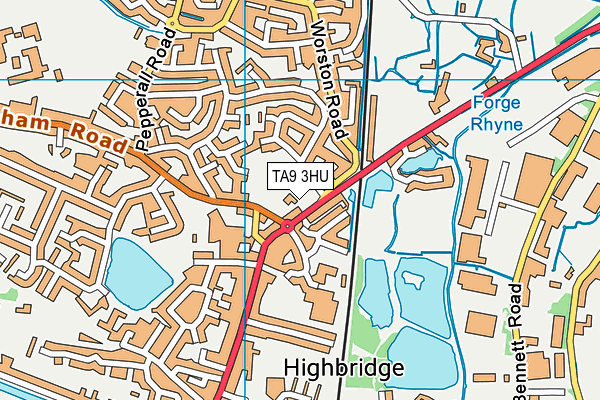 TA9 3HU map - OS VectorMap District (Ordnance Survey)