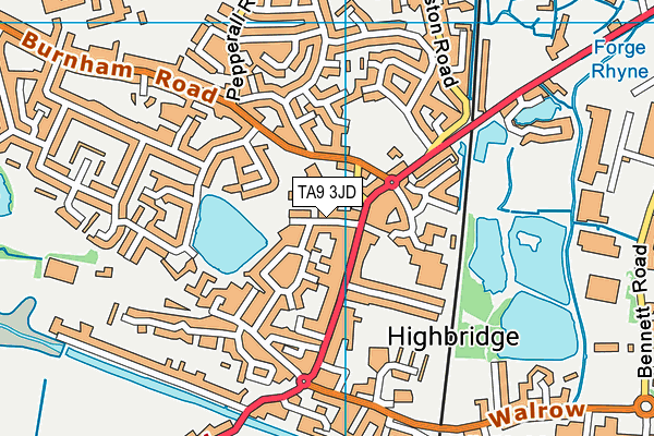 TA9 3JD map - OS VectorMap District (Ordnance Survey)