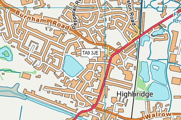 TA9 3JE map - OS VectorMap District (Ordnance Survey)