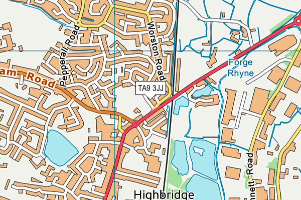 TA9 3JJ map - OS VectorMap District (Ordnance Survey)