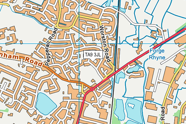 TA9 3JL map - OS VectorMap District (Ordnance Survey)